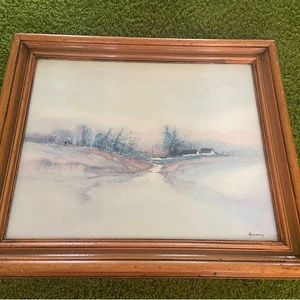 Frank Edward Ackerman Framed & Matted Print 20.5 x 16.5